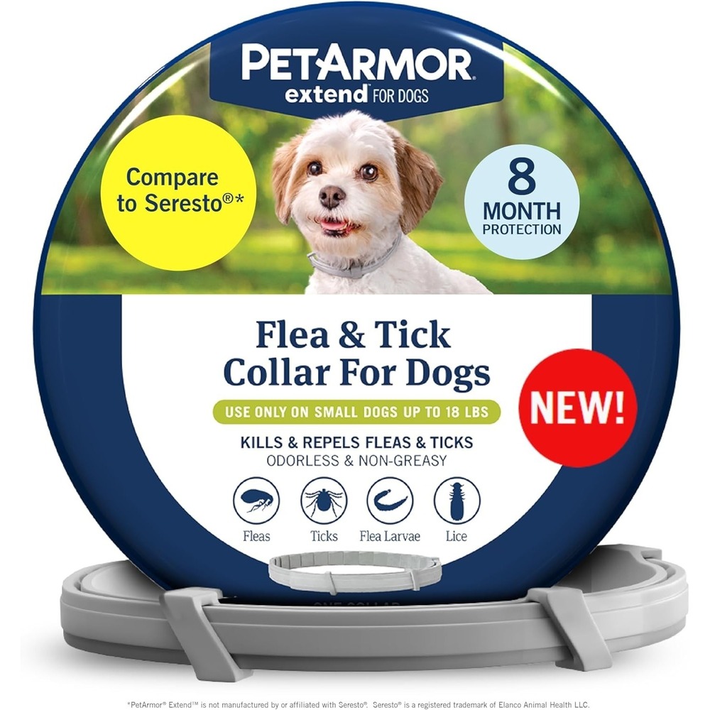 PetArmor Extend Flea & Tick Treatment & Prevention Collar, Small Dogs under 18lb - Picture 2 of 8